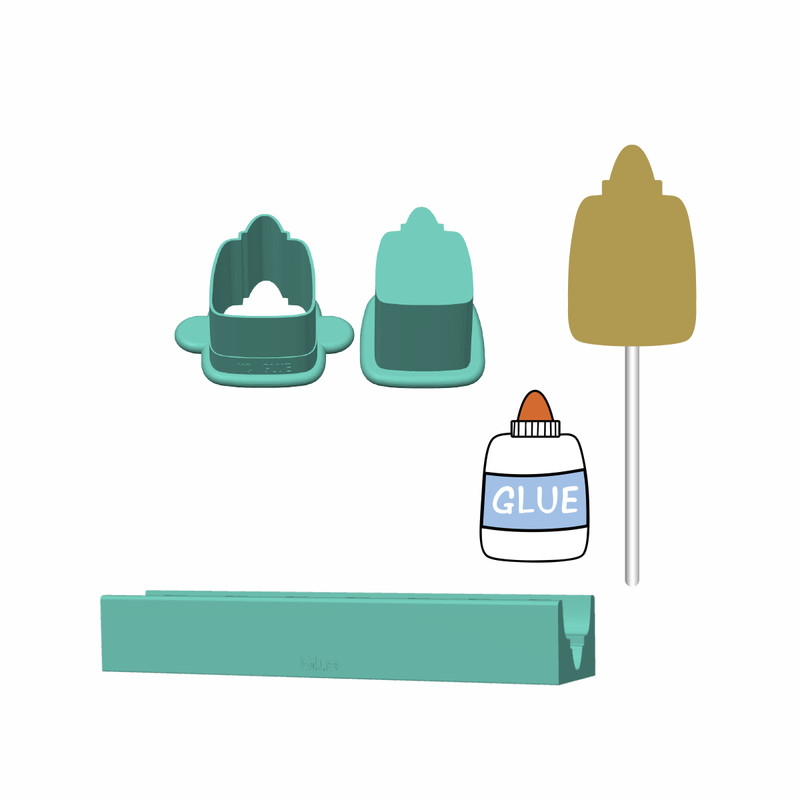 Glue Cake Pop Mold |Deluxe Cutter, Popper, and Tray Option