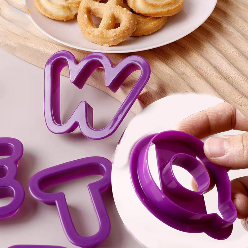 42 Pcs Letter And Number Cookie Cutters,with Dough Alphabet,Numbers,Mathematical gallery