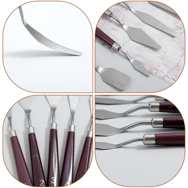 5 PCS Cake Cream Spatula Stainless Steel Icing Frosting Decorating Tool gallery