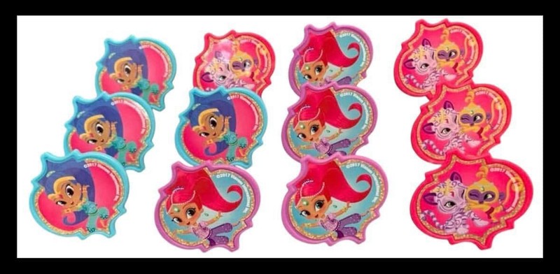 Decopac Shimmer And Shine 12ct Plastic Ring Cupcake Decoration Asst