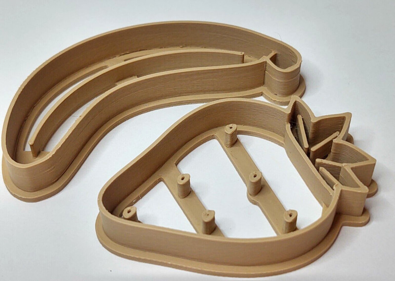 Banana & Strawberry Dough Cookie Cutter Stamp Outline NEW for Play Doh Clay gallery