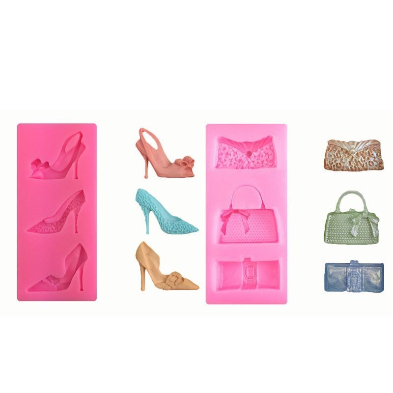 Silicone Molds Seaweed Baking Mould Bakeware Cake Highheel Bag Decorating Tools