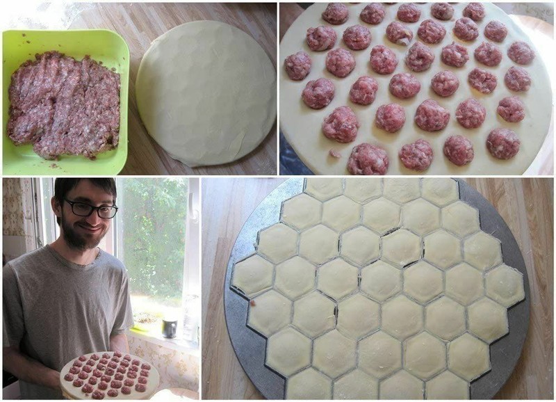 RAVIOLI MAKER MEAT DUMPLING PELMENI MOLD PASTA ALUMINIUM FORM Pelmennica Pelmeni gallery