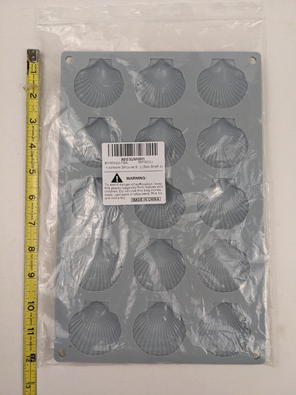 Silicone Seashell Mold for Baking Ice Cubes Chocolate Soap Candles Fondant Jelly gallery