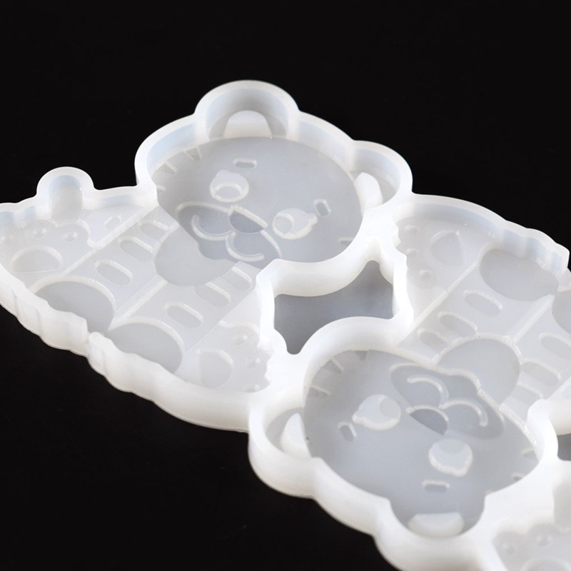 3 Cavities Tiger Shaped Silicone Lollipop Molds Chocolate Candy for Fondant gallery