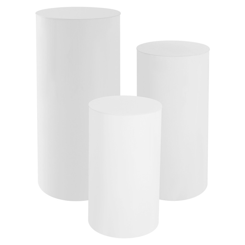 3x Cake Flower Stand Cylinder Pedestal F/ Party Wedding Home Display Decoration gallery