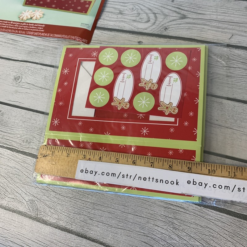 2 Paper Christmas Packaging Box for Candy Cookie Baking Gift Boxes Decor Sticker gallery