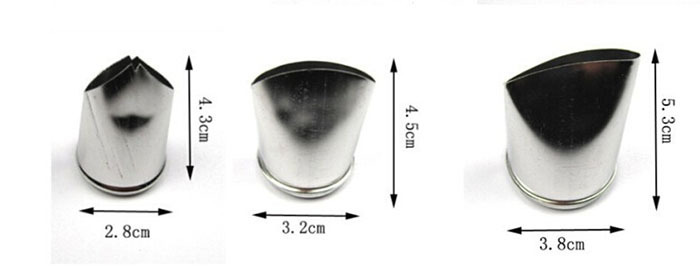 Chef Bakers 9pcs Large Icing Piping Nozzles Pastry Fondant Cake Sugarcraft Tools gallery