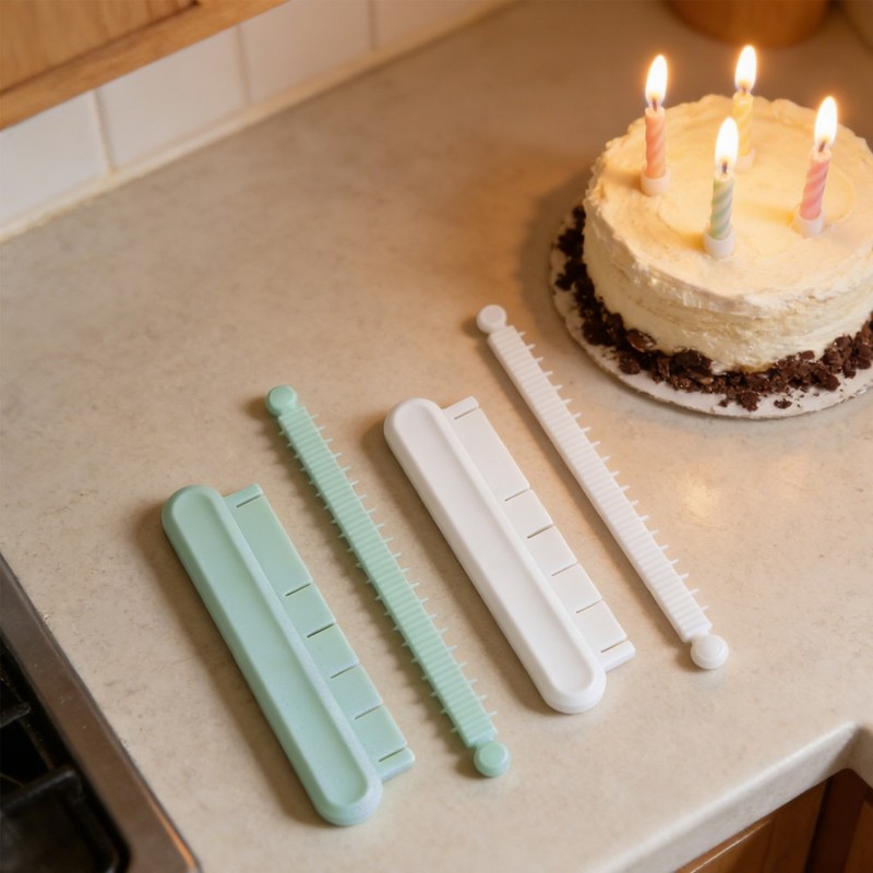 2 Sets Cake Making Tools Pastry Chef Guide Ruler Measuring Marker gallery