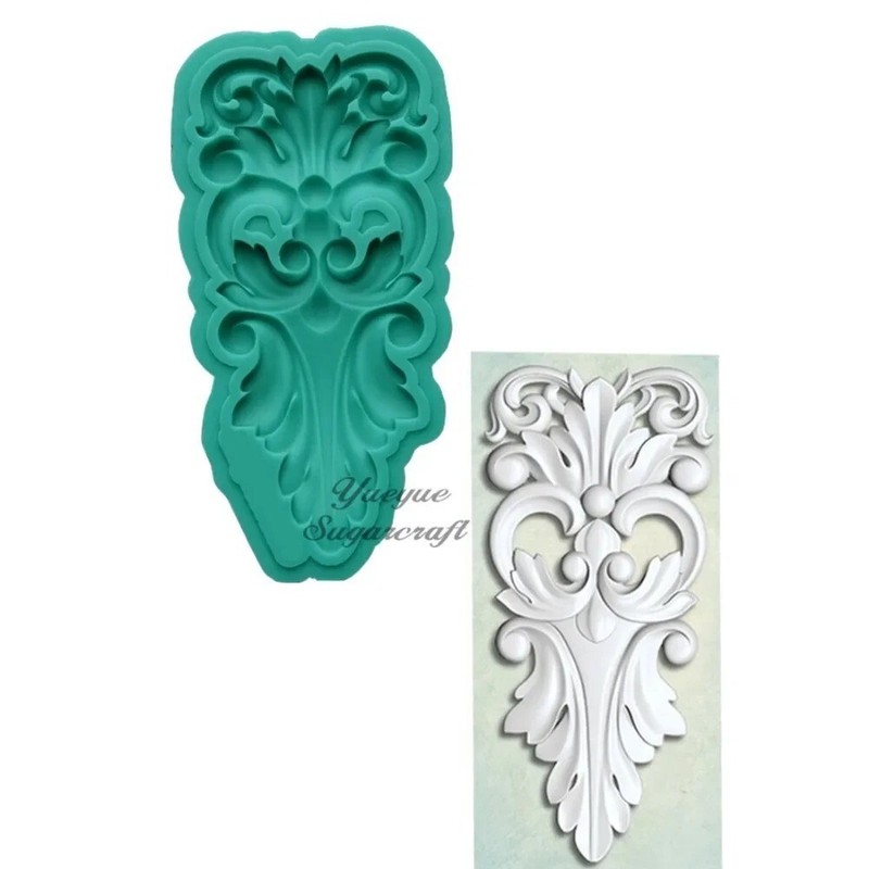 Scroll Relief Cake Border Cupcake Topper Fondant Silicone Molds Cake Decorating