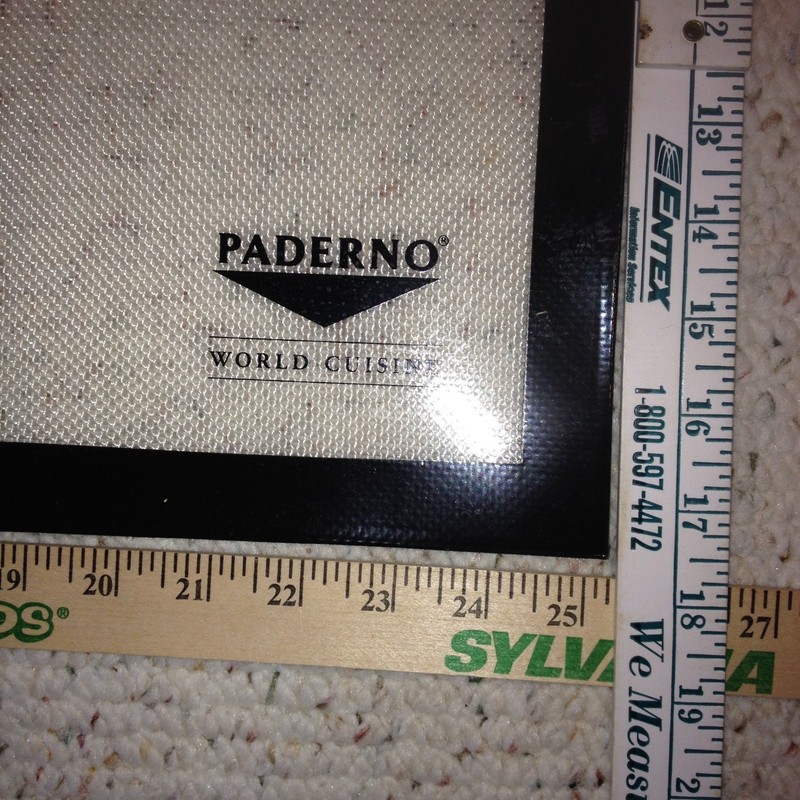 25" x 17.5" Paderno® World Cuisine Non-Stick Silicone Counter Pastry Mat EUC gallery