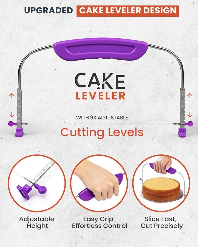RFAQK 250 PCs Aluminum Cake Decorating Tools Kit with 12" Metal Turntable & K... gallery
