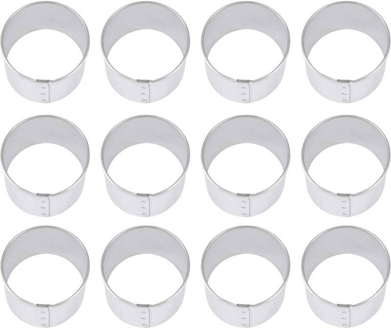 1 Dozen 1.5” Circles Round Cookie Cutters Metal Circle