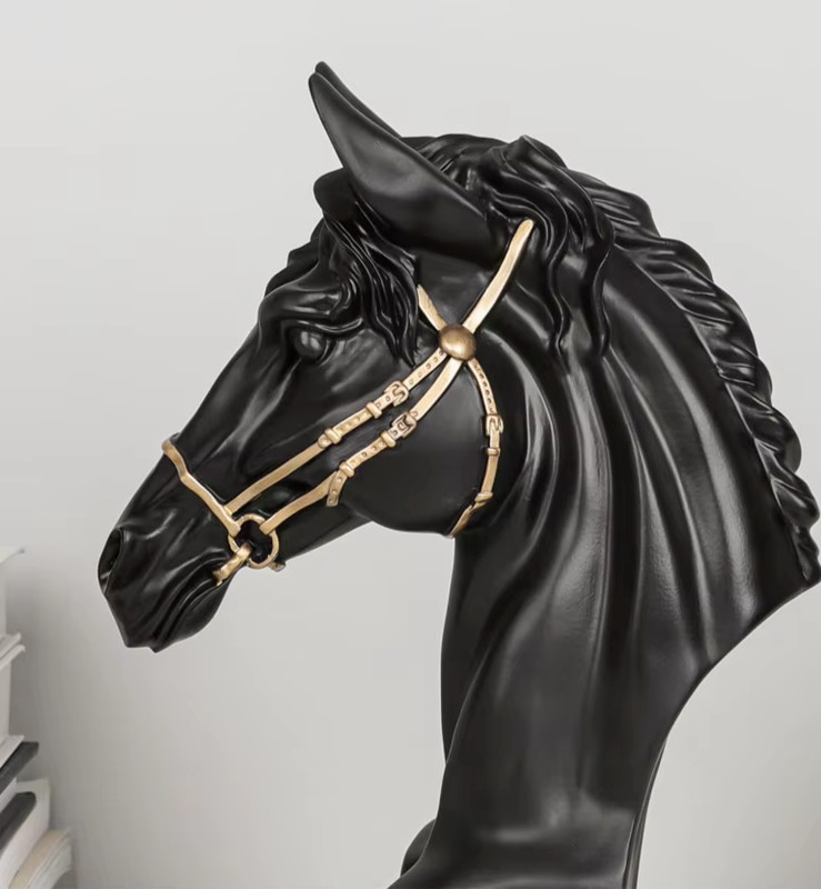 12 in Horse head sculpture Resin, plaster, soap, candle silicone mold 9-9 gallery