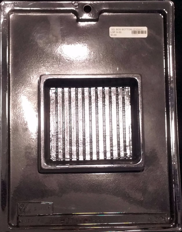 Square Zodiac Box Bottom Base Chocolate Plastic Candy Mold LOP G-70