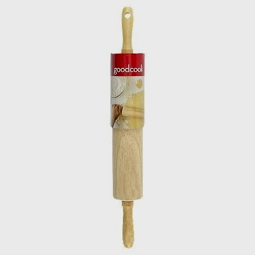 Goodcook Everyday Wood Rolling Pin 23827 10″ Barrel NEW