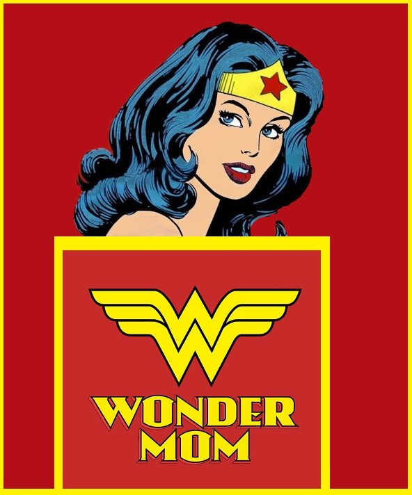 Mother’s Day Wonder Woman Edible Cake Topper Decoration