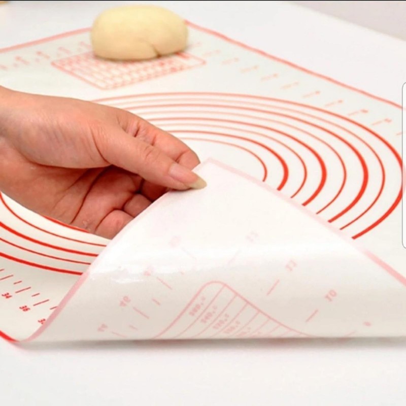 24x16 Inch Extra Thick Silicone Baking Mat with Measurements | nomal, Red gallery
