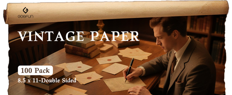 Parchment Printer Paper 8.5 x 11 Vinta Paper, 100 Sheets Antique gallery