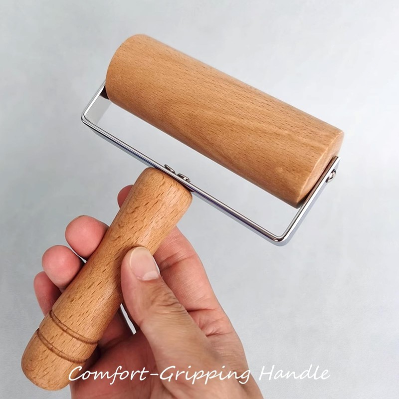 Small Wooden Dough Rolling Pin NonStick Pizza T Type 12x16.5 cm Kitchen gallery