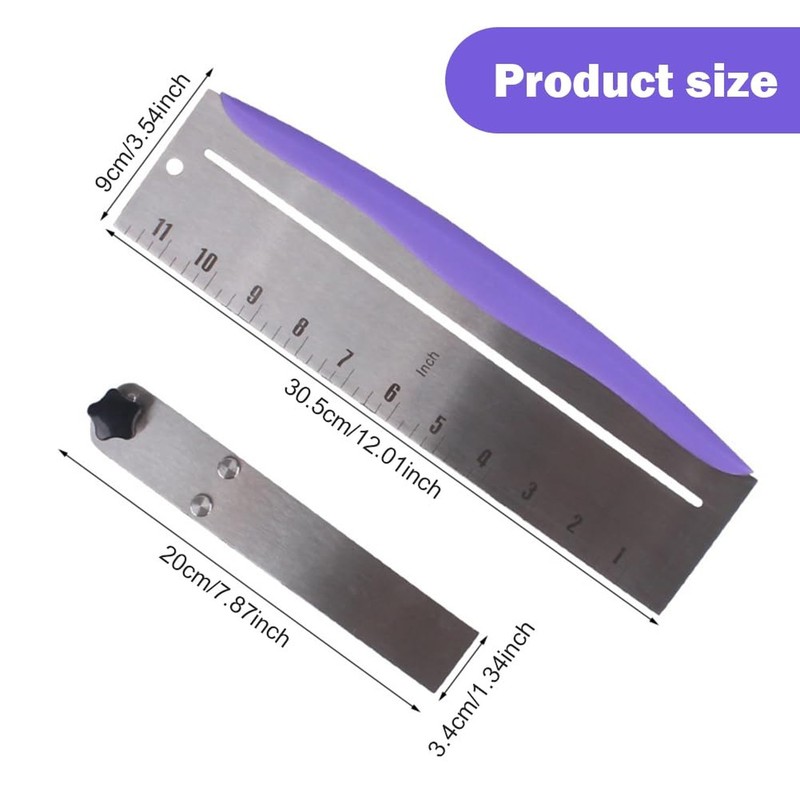 12 Inch Stainless Steel Cake Scraper, Cake Scraper Smoother Leveler and Smoot... gallery