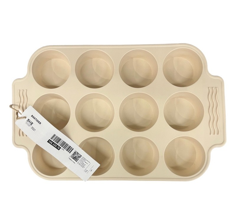 New IKEA BAKTIDER Muffin Mold Light Beige 35x23 cm (13 ¾x9 ") 106.330.78