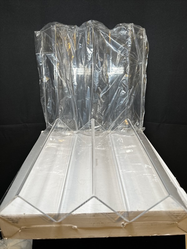 2 Piece Acrylic Display Stand Tier/ missing the (4)back feet