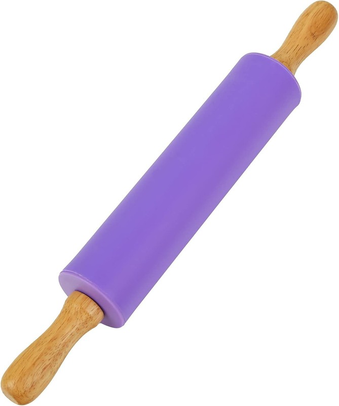 2PCS Small Rolling Pin 9 Inch Kids Rolling Pin Baking Supplies Playdough Wooden gallery