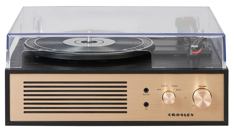 Crosley Cr6045A-Bk Miles 3-Speed Bluetooth In/Out Record Player Turntable gallery