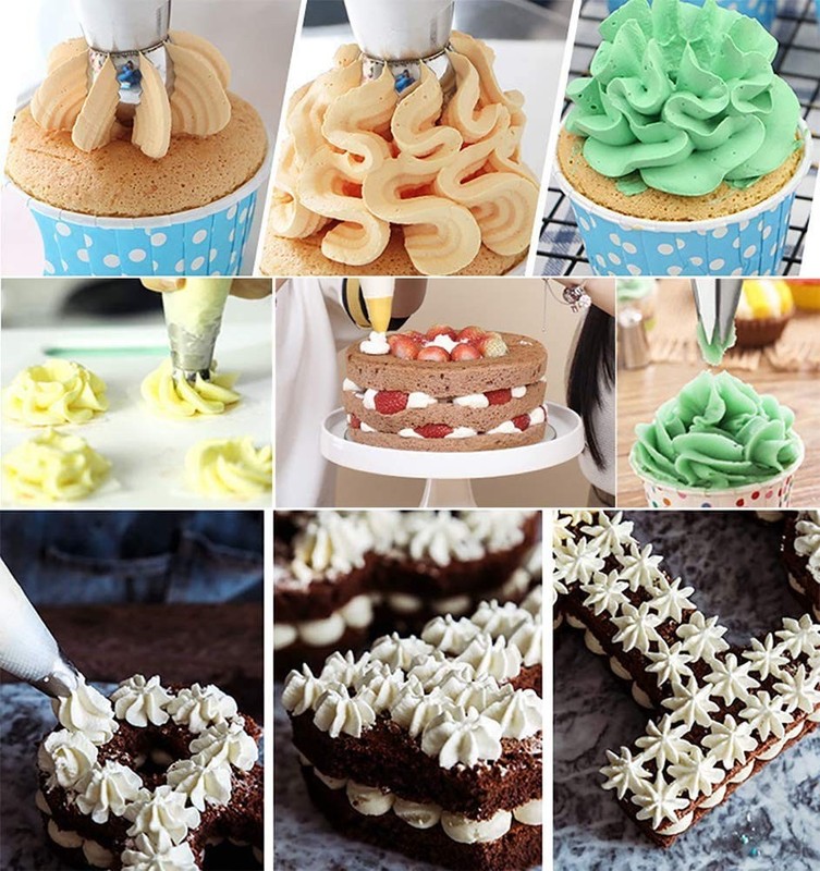 Russian Piping Tips Set, 6 Pcs Russian Tips for Cake Decorating, Large Piping... gallery