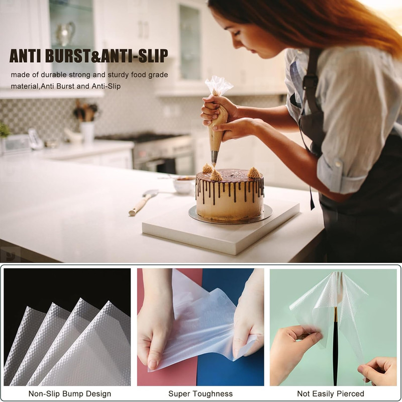 Piping Bags and Tips Set, 120 Pcs Cake Decorating Kit with 100 Disposable Piping gallery