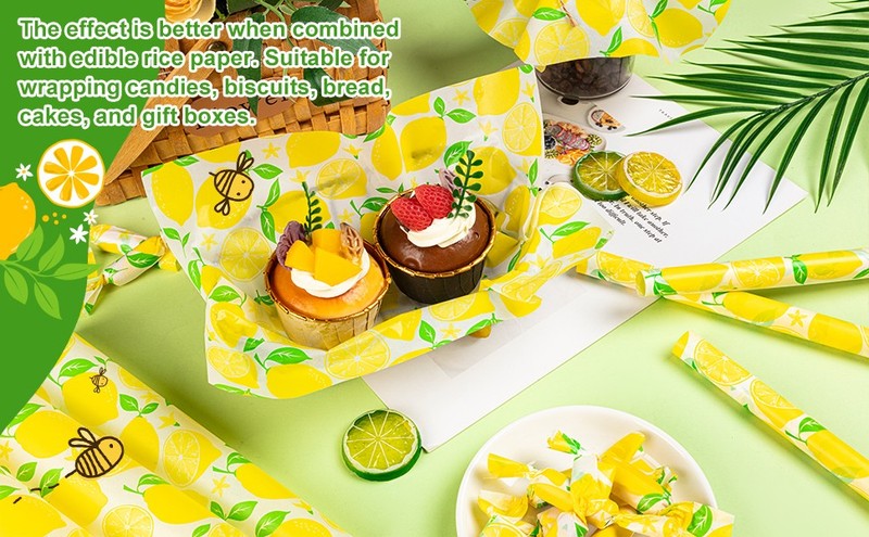 200 Pcs Fiesta Wax Paper for Food, Cinco De Mayo Wax Paper Sheets Deli gallery