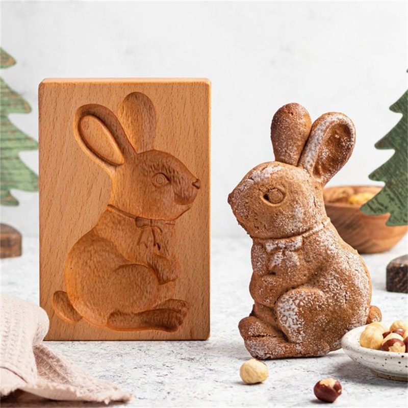 The Animal Pattern Cookie Mold Kitchen Carving Gingerbread Wooden Molds gallery