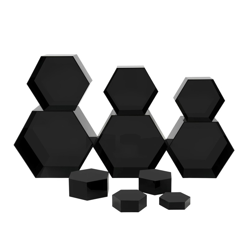 10PCS Hexagonal Catering Dessert Table Risers Food Stands for Party & Wedding gallery