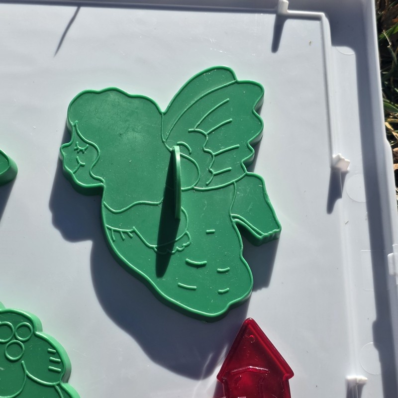 Lot 6 Wilton Christmas Cookie Cutters Turkey House angel candle wreath star 1978 gallery