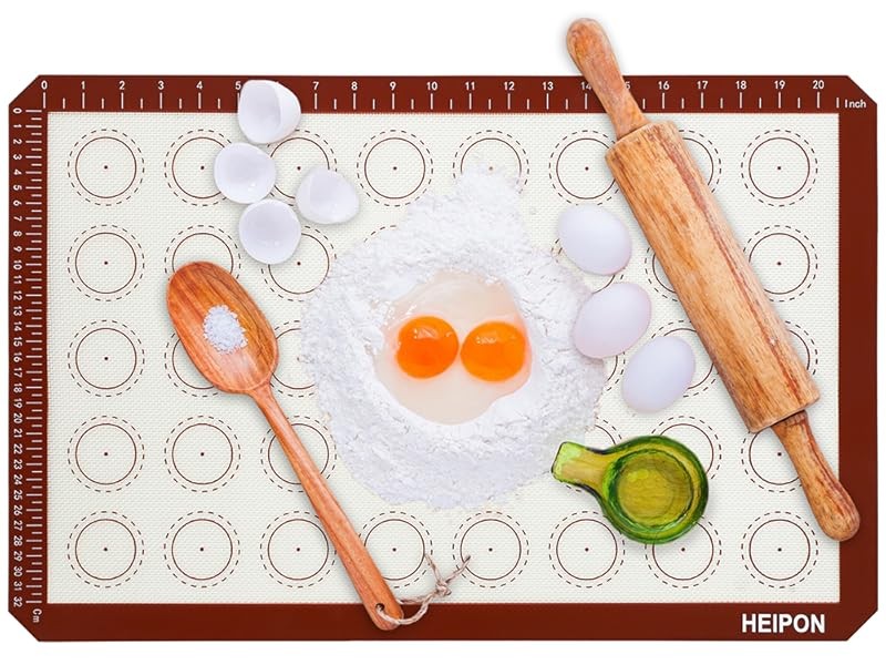 Macaron Silicone Baking Mats,22.44"Lx14.57"W,Pastry Mats Rolling gallery