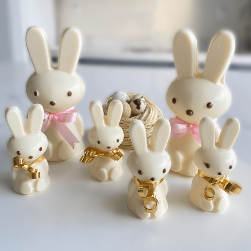Sitting Rabbit (Medium Size 2) – 3 Part Chocolate Mold