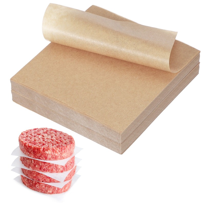 500 Sheets Square Oven Paper, 4″ Nonstick Paper, Wood Color