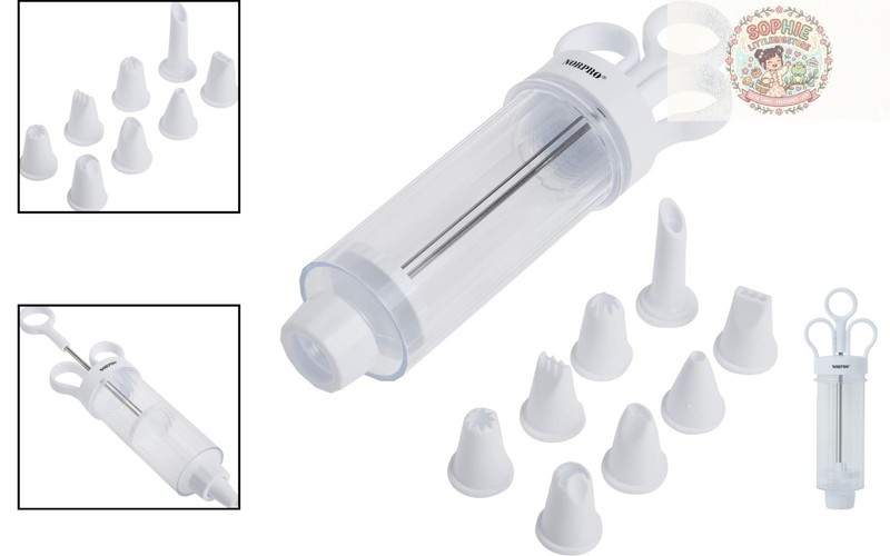 Norpro 9-Piece Cupcake Injector & Decorating Set - Stainless Steel Elegance gallery
