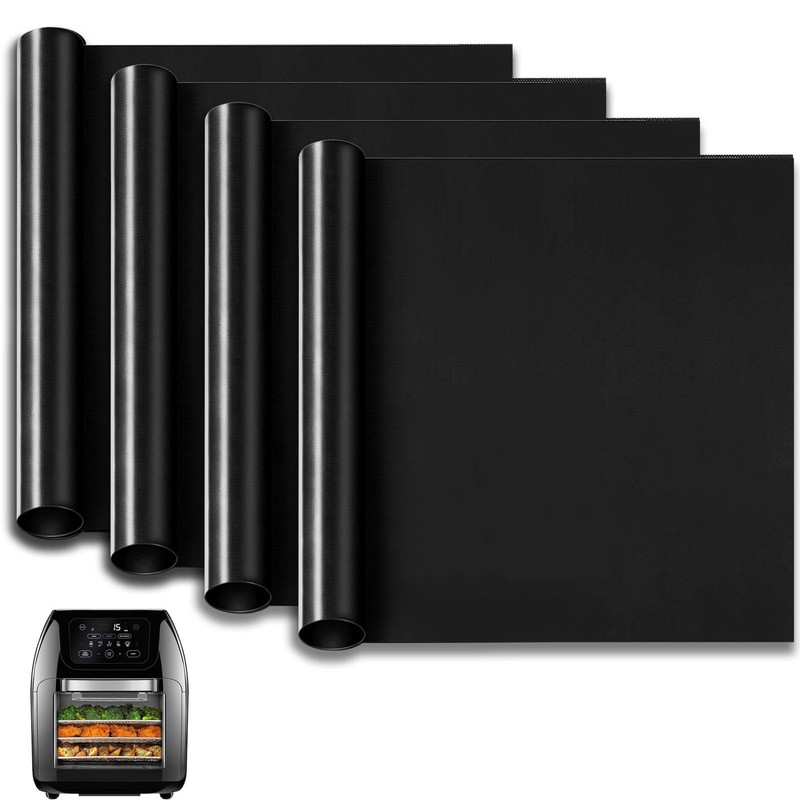 GWBSXM 4 Packs Oven Liners for Bottom of Oven, 9.4″x8.7″ Chefman 10QT