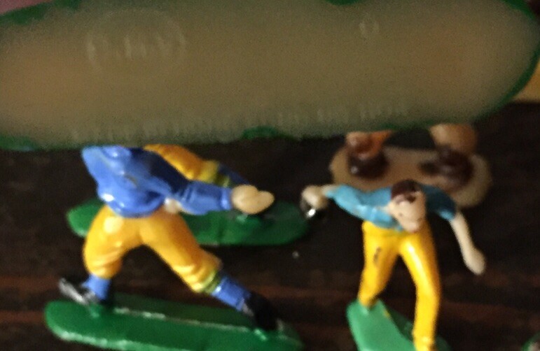 Vintage BIRTHDAY CAKE PIRATE /SPORT TOPPERS Football Baseball Bowling Lot Of 10 gallery