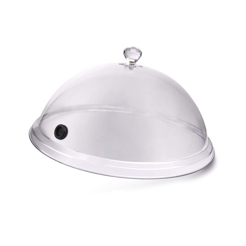 12 Inch Smoking Plastic Dome For Plates, Glasses, Bowls, Smoke Infuser Cloche,