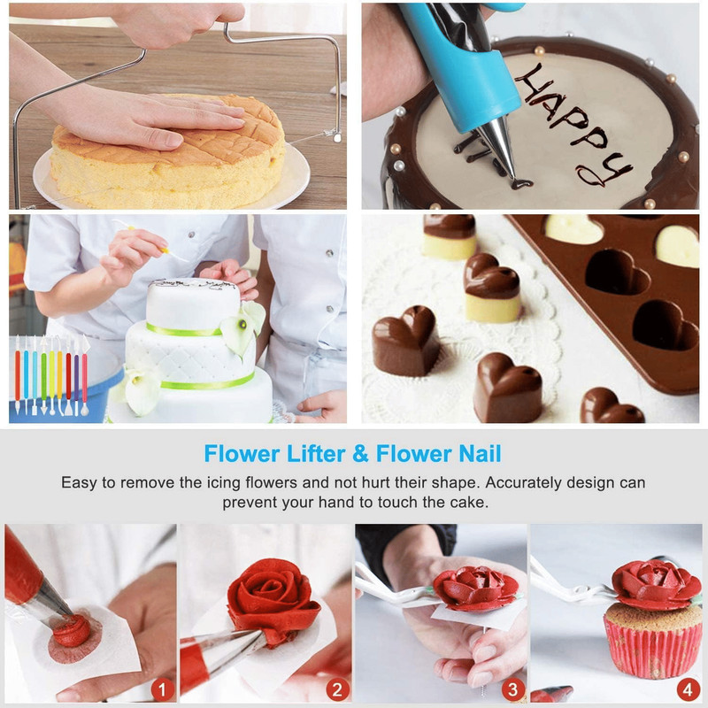 Ultimate Cake Decoration Bundle with 390 Total Accessories and Tools gallery