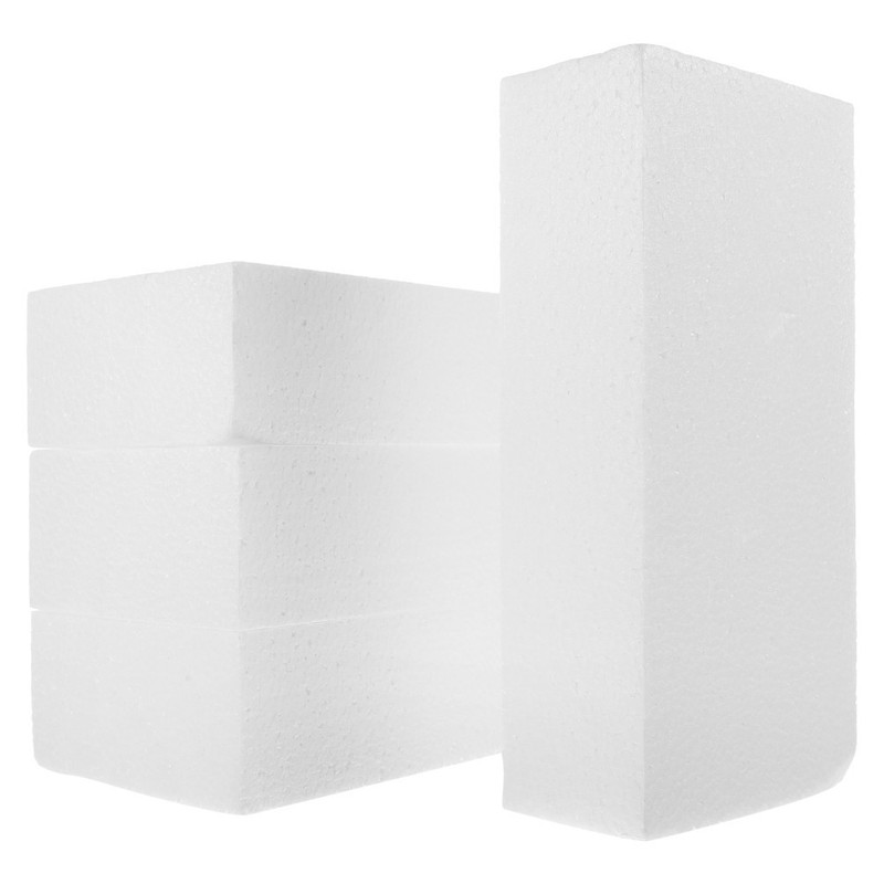 4Pcs Blank Foam Blocks for DIY Crafts Sculpting Painting Supplies