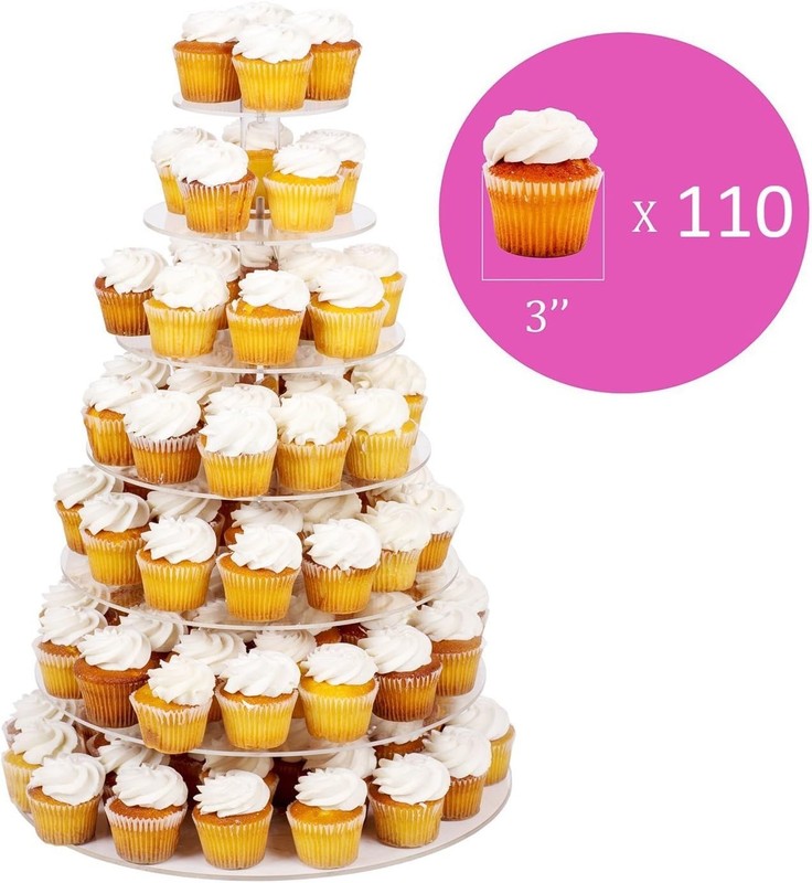 NEW 7 Tier Round Cake Cupcake Dessert Stand Wedding Birthday NO TARIFFS gallery