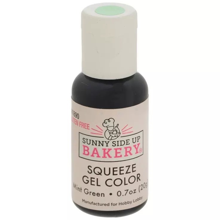 1 Sunny Side Up Bakery MINT GREEN Squeeze Gel Color Food Coloring ( 0.7 oz )