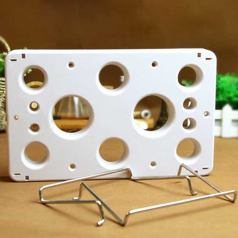 2 Pack 12Cavity Piping Bag Shelf Decorating Rack Stainless Steel Feet DIY gallery