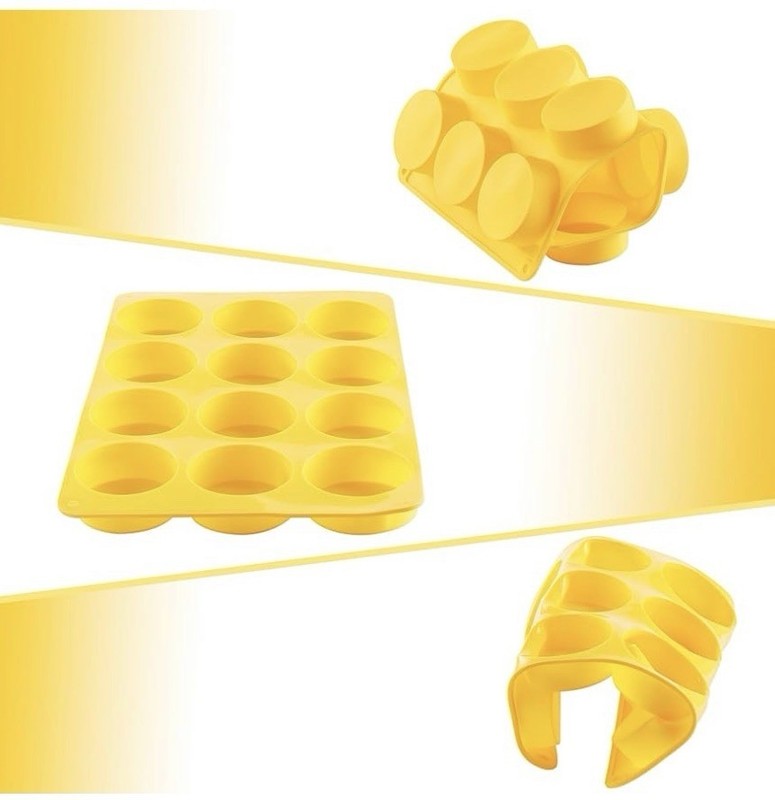 2PCS Molds Silicone, HIA round 12-Cavity Chocolate Cookie Candy Silicone Mold. gallery
