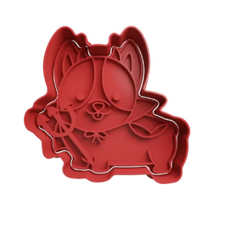 Devil Dog Cookie Cutter