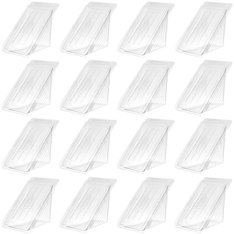 Sandwich Case 50PCS Plastic Sandwich Packing Box, Clear Triangle Cupcake Cont…